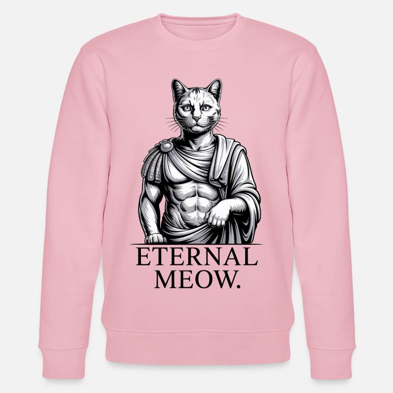 Römische Katze - Stanley/Stella Unisex Bio-Sweatshirt CHANGER  - Hellrosa