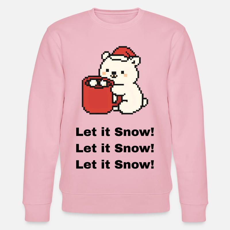 süßer Eisbär - Stanley/Stella Unisex Bio-Sweatshirt CHANGER  - Hellrosa