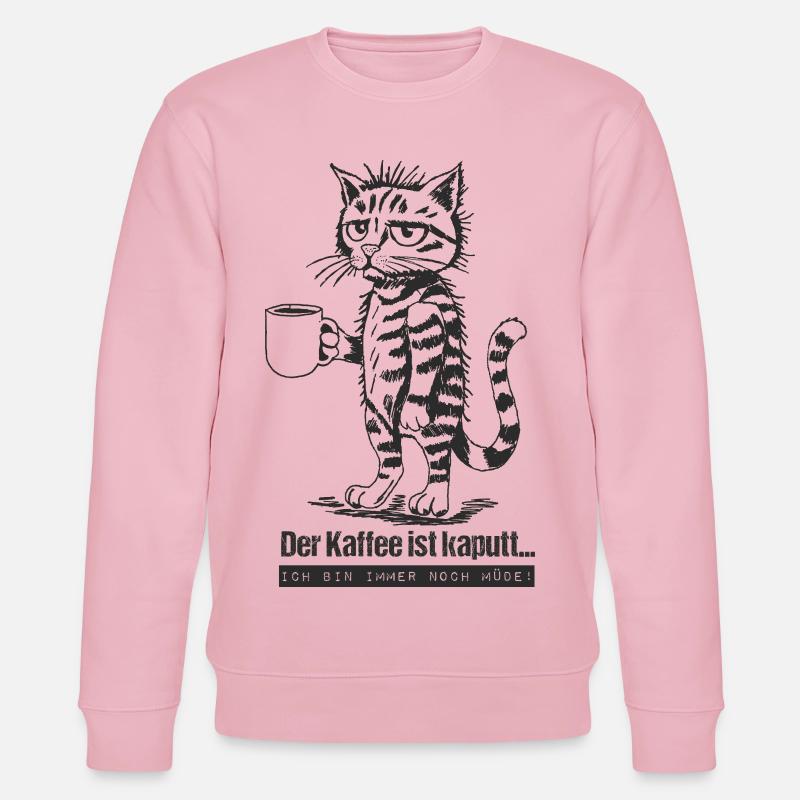 Le café est cassé... - Sweat bio CHANGER Stanley/Stella Unisexe - rose pâle