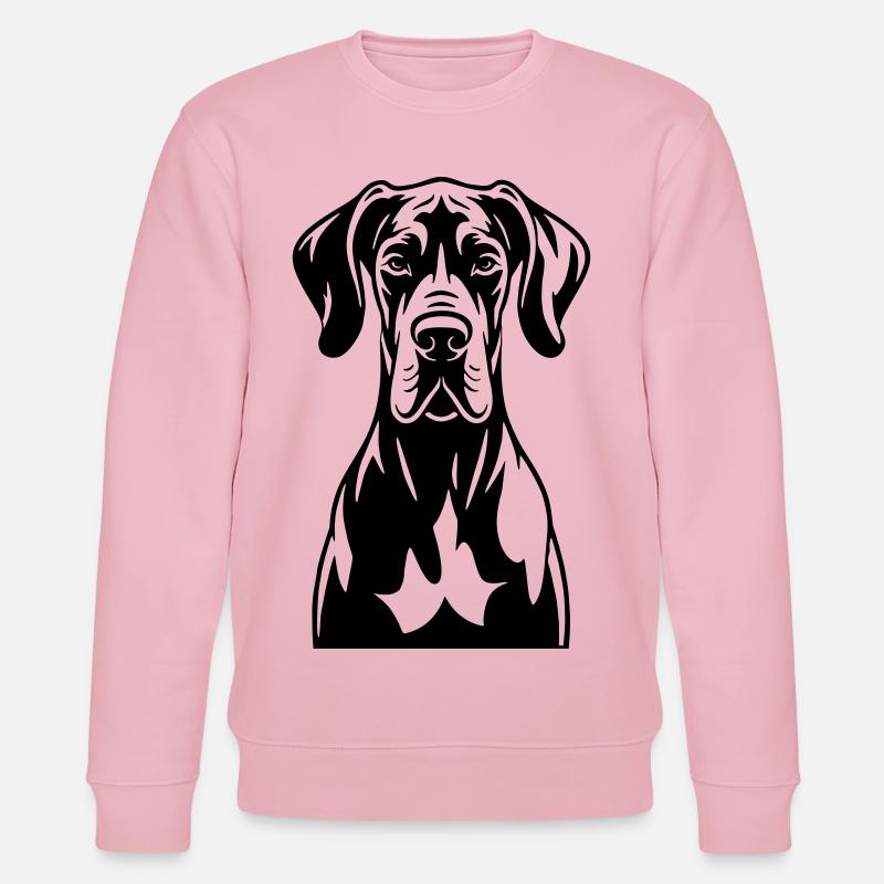 Dogge Frontal  - Stanley/Stella Unisex Bio-Sweatshirt CHANGER  - Hellrosa