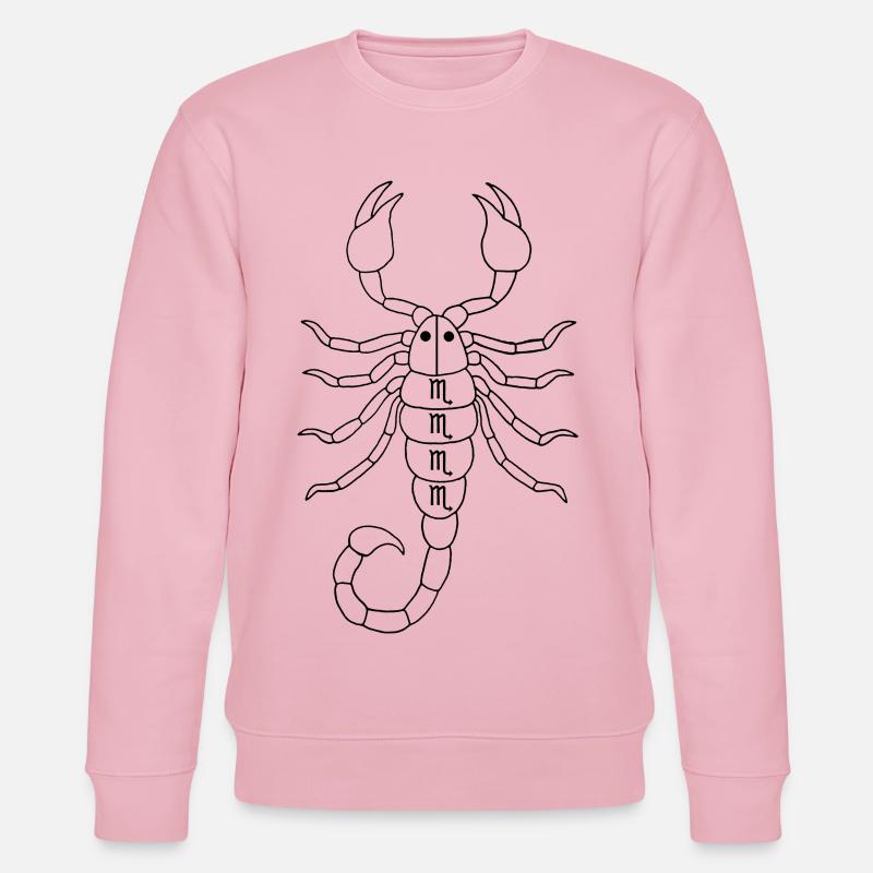 Sternzeichen: Skorpion - Stanley/Stella Unisex Bio-Sweatshirt CHANGER  - Hellrosa
