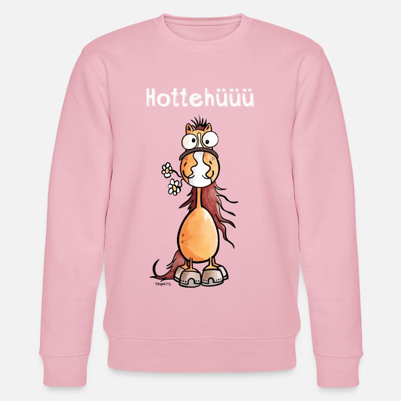 Hottehüüü Pferdchen Hottehüüü - Stanley/Stella Unisex Bio-Sweatshirt CHANGER  - Hellrosa