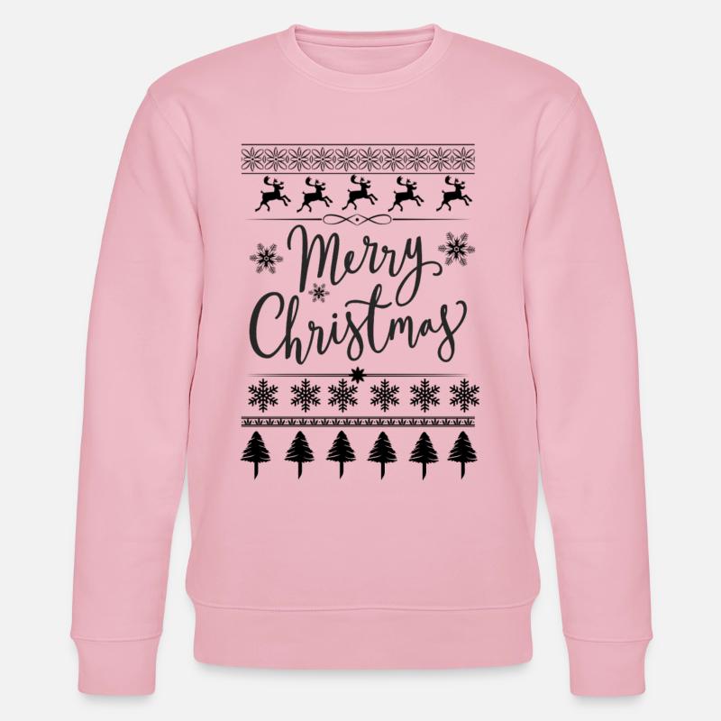 Joyeux Noël Scripté - Sweat bio CHANGER Stanley/Stella Unisexe - rose pâle