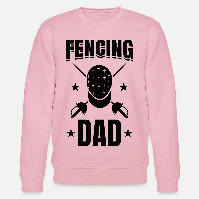 Fecht Papa - Stanley/Stella Unisex Bio-Sweatshirt CHANGER  - Hellrosa