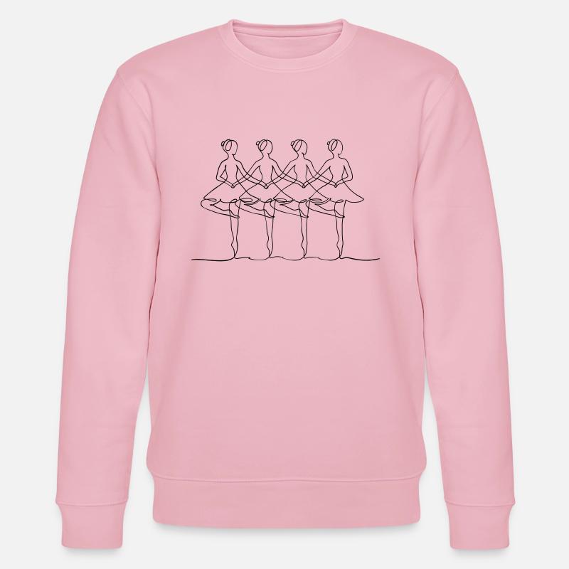 Swan Lake without text - Stanley/Stella CHANGER Unisex Organic Sweatshirt - cotton pink
