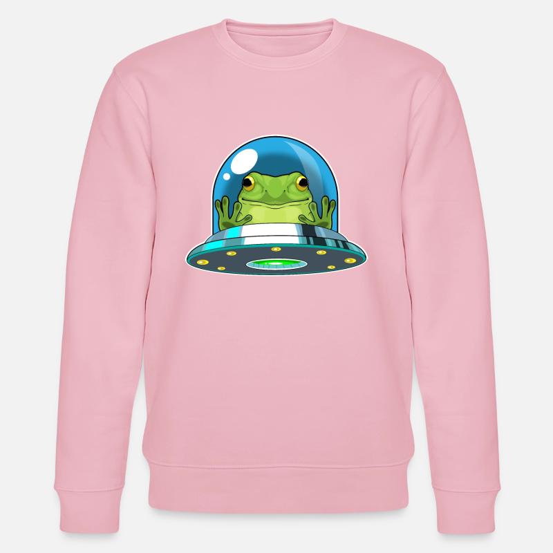 Frog Spaceship Space - Sweat bio CHANGER Stanley/Stella Unisexe - rose pâle