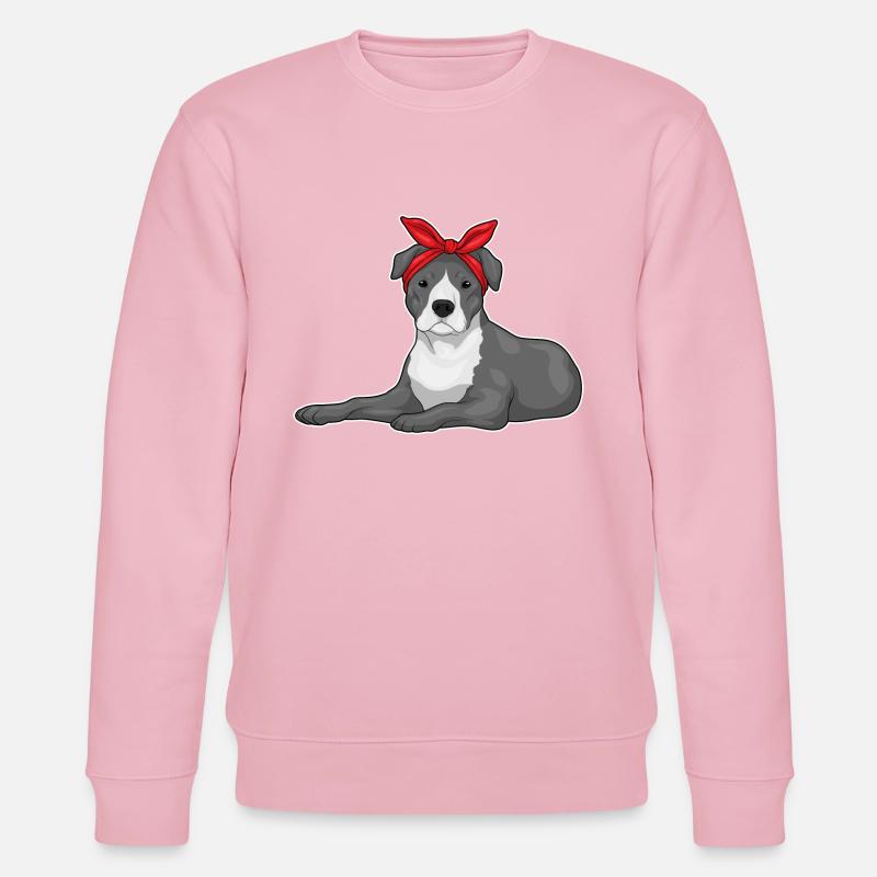 Pitbull Loop - Stanley/Stella CHANGER Unisex Organic Sweatshirt - cotton pink