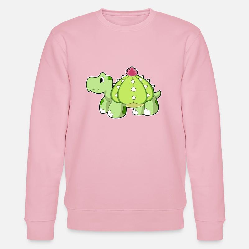 Tortue comme cactus - Sweat bio CHANGER Stanley/Stella Unisexe - rose pâle