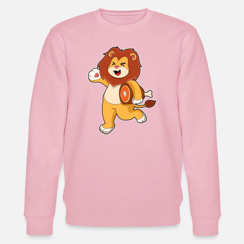 Löwe mit Fleisch - Stanley/Stella Unisex Bio-Sweatshirt CHANGER  - Hellrosa
