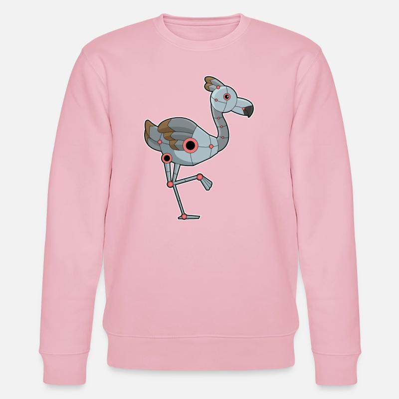 Flamingo comme robot - Sweat bio CHANGER Stanley/Stella Unisexe - rose pâle