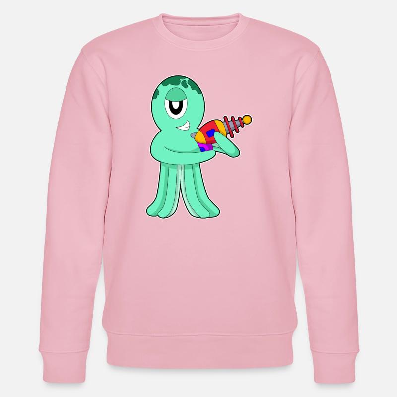 Octopus Alien - Sweat bio CHANGER Stanley/Stella Unisexe - rose pâle
