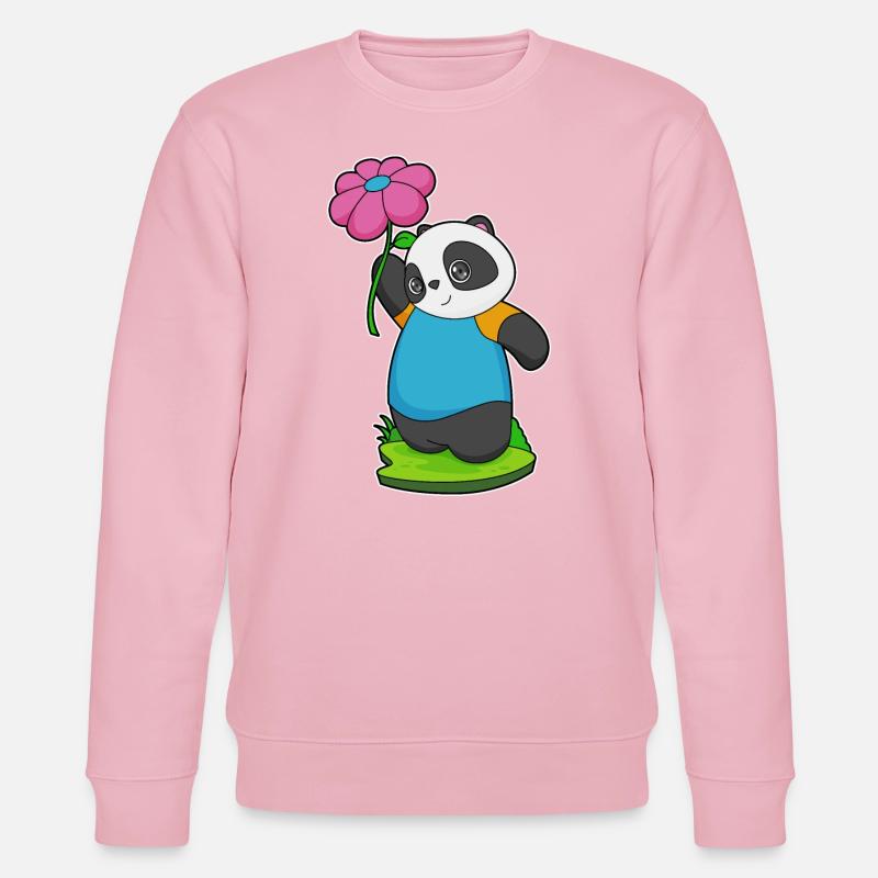 Fleur de panda - Sweat bio CHANGER Stanley/Stella Unisexe - rose pâle
