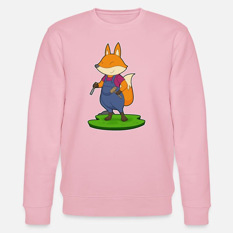Ciseau marteau Fox Craftsman - Sweat bio CHANGER Stanley/Stella Unisexe - rose pâle