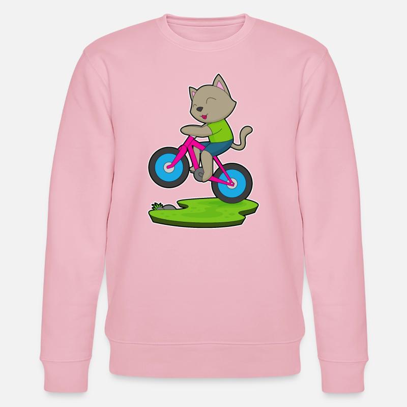 Vélo chat - Sweat bio CHANGER Stanley/Stella Unisexe - rose pâle