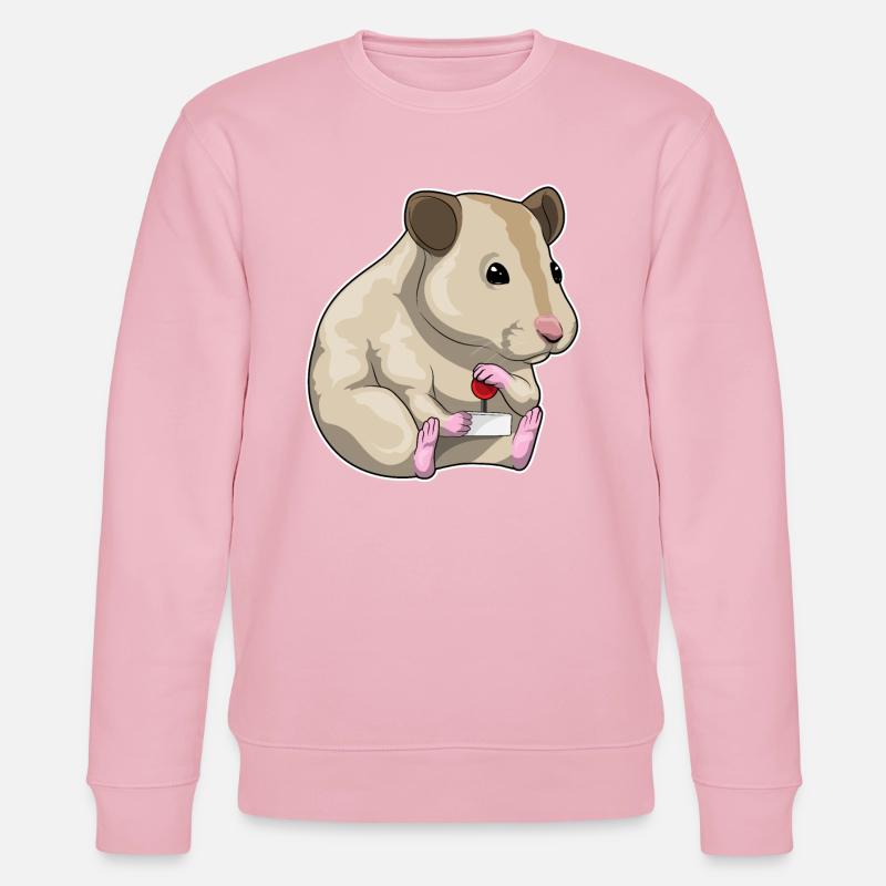 Hamster Gamer Controller - Stanley/Stella Unisex Bio-Sweatshirt CHANGER  - Hellrosa