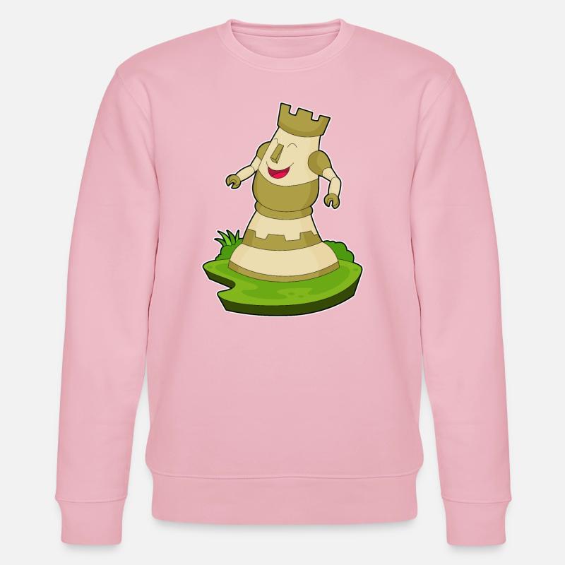 Pièce d’échecs Tour d’échecs - Sweat bio CHANGER Stanley/Stella Unisexe - rose pâle