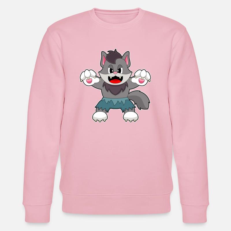 Chat Halloween - Sweat bio CHANGER Stanley/Stella Unisexe - rose pâle