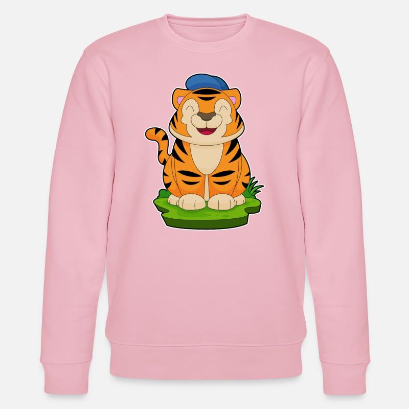 Tiger Cap - Stanley/Stella Unisex Bio-Sweatshirt CHANGER - Hellrosa