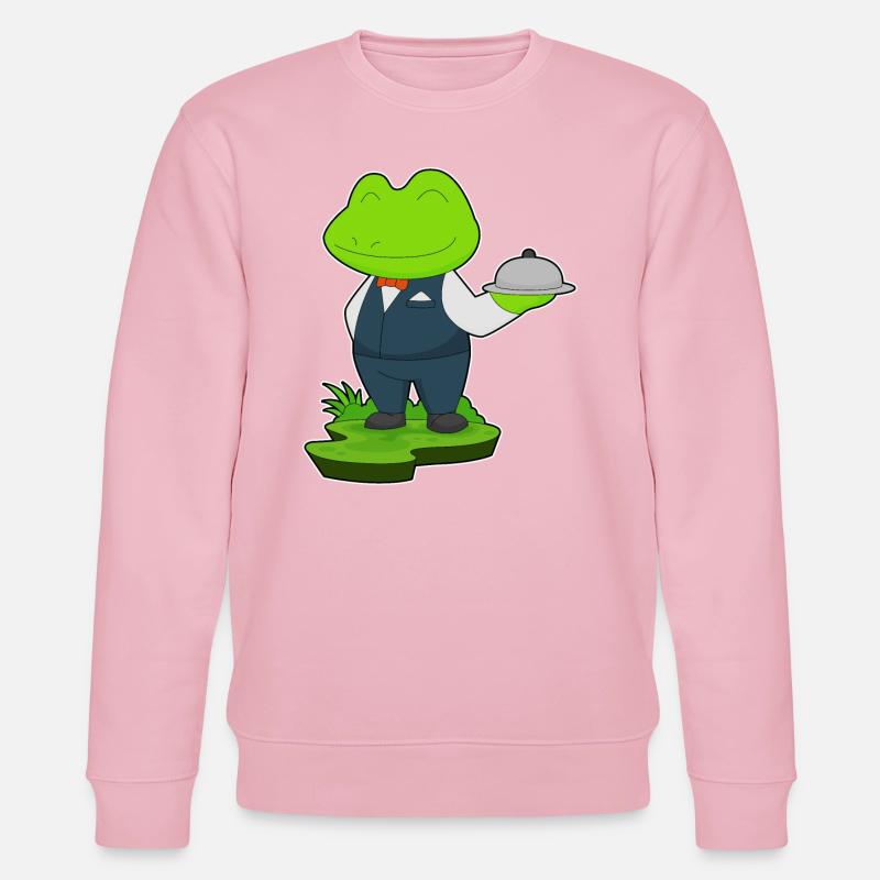 Frosch Kellner Servierplatte - Stanley/Stella Unisex Bio-Sweatshirt CHANGER  - Hellrosa