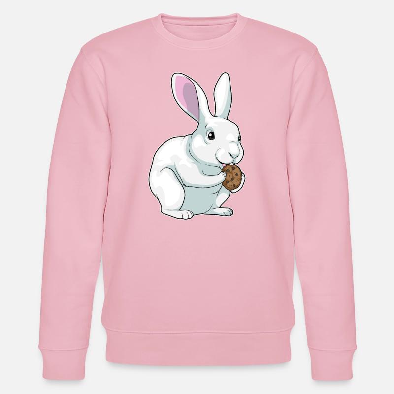 Hase Cookie - Stanley/Stella Unisex Bio-Sweatshirt CHANGER  - Hellrosa