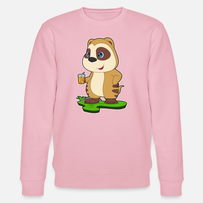 Erdmännchen Saft - Stanley/Stella Unisex Bio-Sweatshirt CHANGER  - Hellrosa