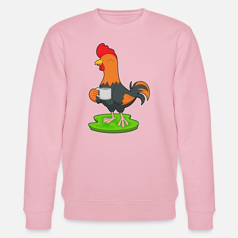 Café Tasse de Coq - Sweat bio CHANGER Stanley/Stella Unisexe - rose pâle