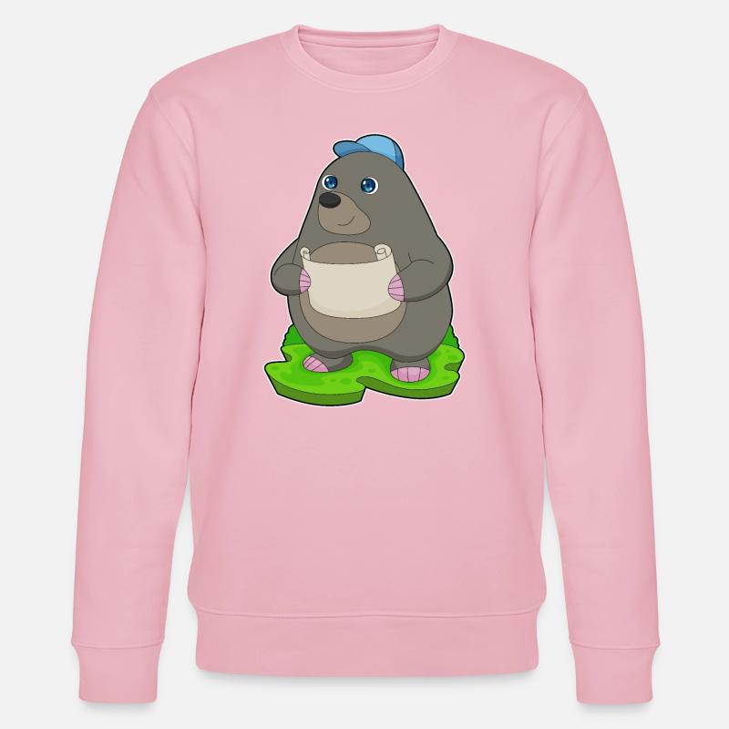 Mole Hiker Map - Stanley/Stella CHANGER Unisex Organic Sweatshirt - cotton pink