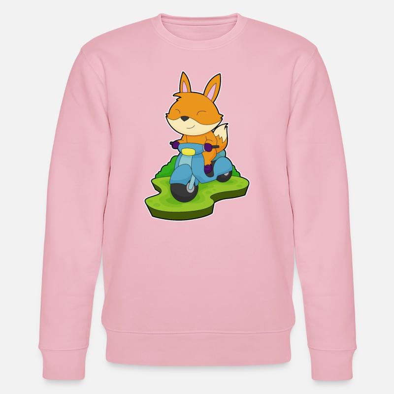 Fox Motorcycle - Stanley/Stella CHANGER Unisex Organic Sweatshirt - cotton pink
