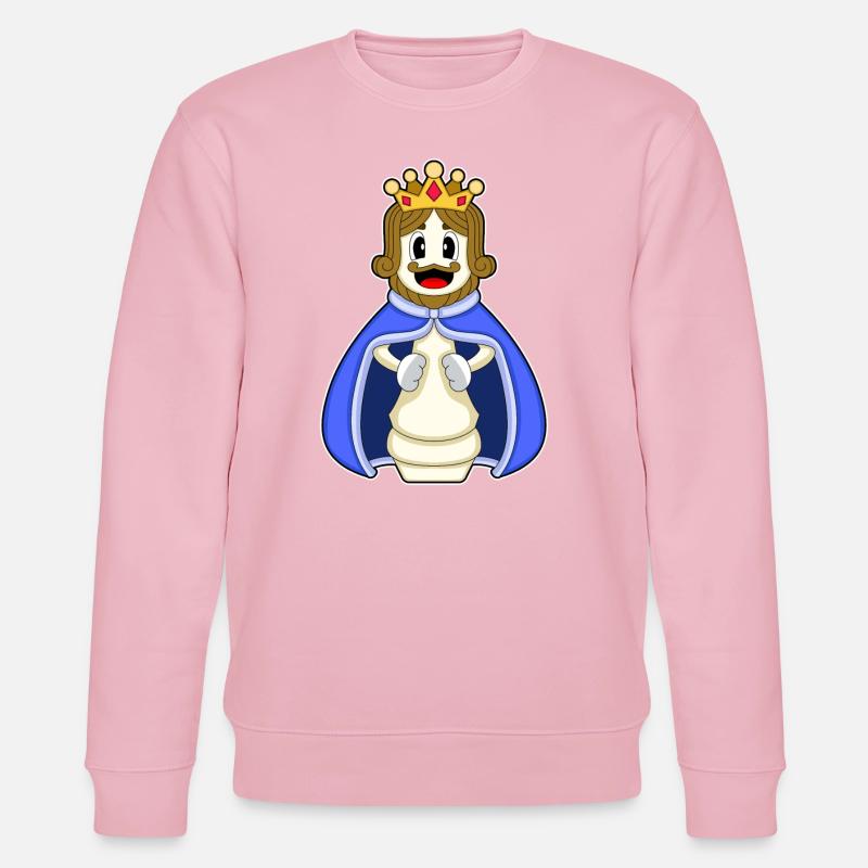 Pièce d’échecs Roi Échecs - Sweat bio CHANGER Stanley/Stella Unisexe - rose pâle