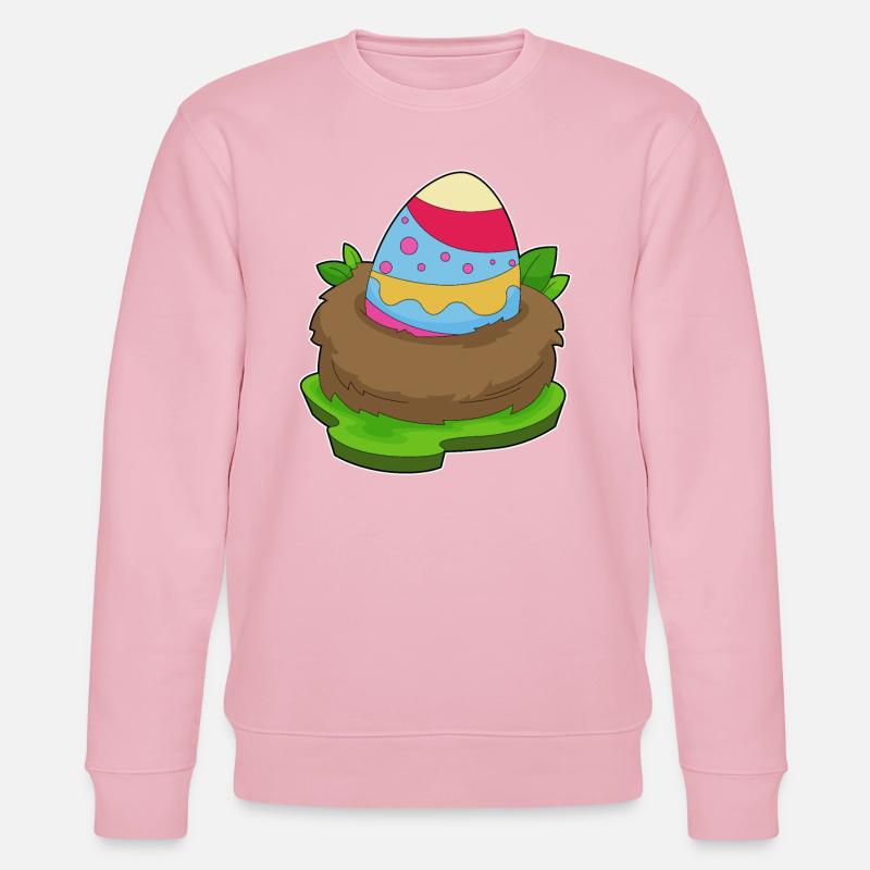Easter Easter Egg Nest - Stanley/Stella CHANGER Unisex Organic Sweatshirt - cotton pink