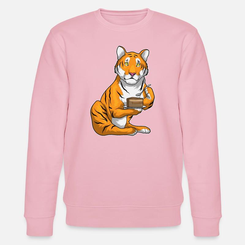 Tiger Kuchen - Stanley/Stella Unisex Bio-Sweatshirt CHANGER  - Hellrosa