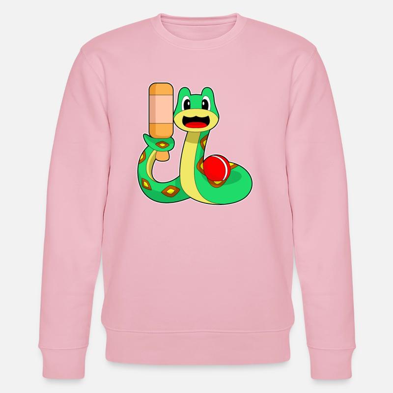 Serpent Cricket Batte de cricket - Sweat bio CHANGER Stanley/Stella Unisexe - rose pâle
