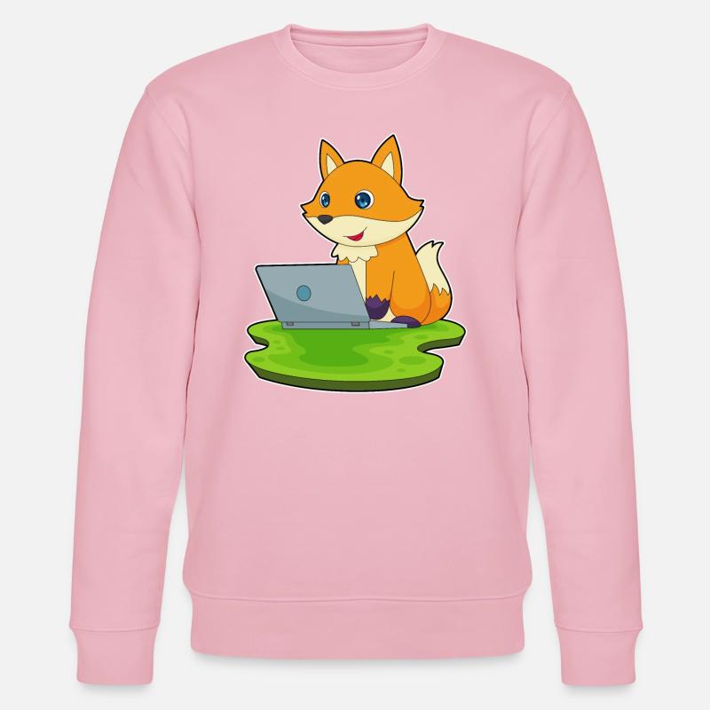 Fuchs Laptop - Stanley/Stella Unisex Bio-Sweatshirt CHANGER  - Hellrosa