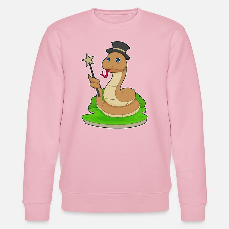 Serpent Sorcier Baguette - Sweat bio CHANGER Stanley/Stella Unisexe - rose pâle