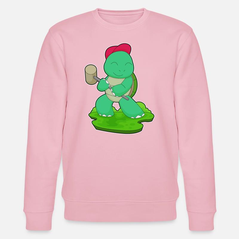 Marteau de tortue - Sweat bio CHANGER Stanley/Stella Unisexe - rose pâle