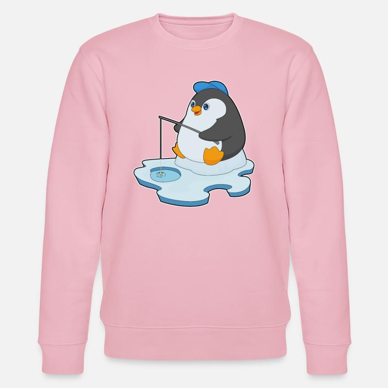 Pingouin Pêcheur Ange Pêche - Sweat bio CHANGER Stanley/Stella Unisexe - rose pâle