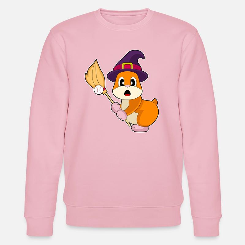 Hamster Halloween Baseball - Sweat bio CHANGER Stanley/Stella Unisexe - rose pâle