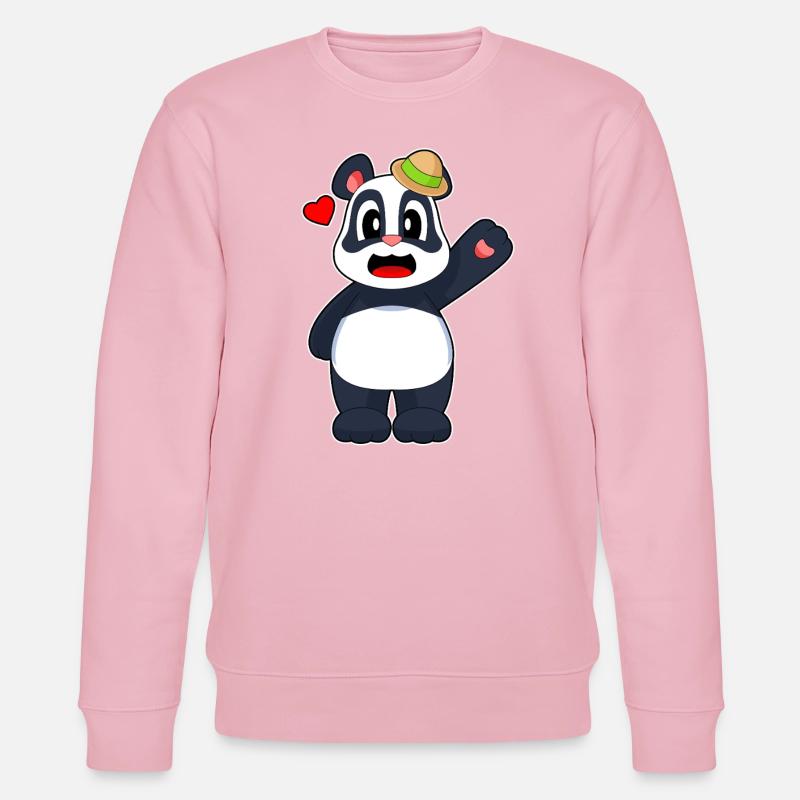Panda Hut - Stanley/Stella Unisex Bio-Sweatshirt CHANGER  - Hellrosa