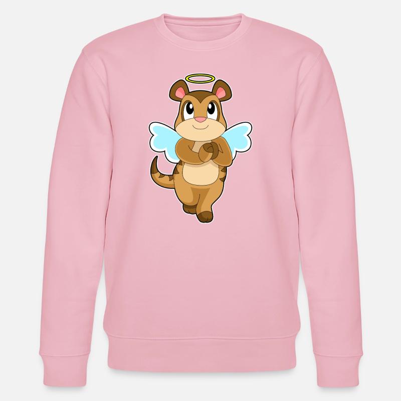 Ailes d’ange suricate - Sweat bio CHANGER Stanley/Stella Unisexe - rose pâle