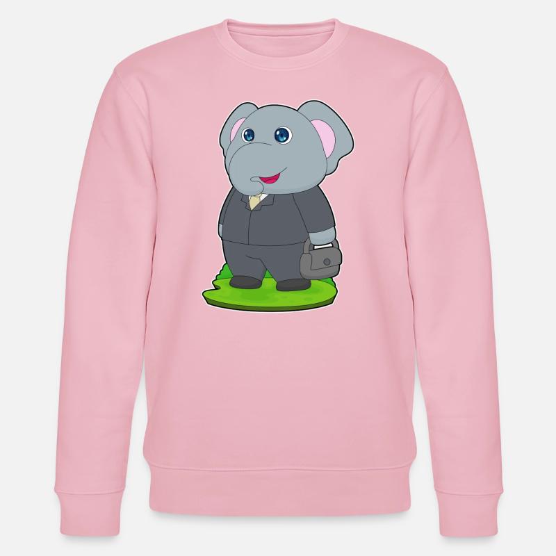 Elefant Gentleman Tasche - Stanley/Stella Unisex Bio-Sweatshirt CHANGER  - Hellrosa