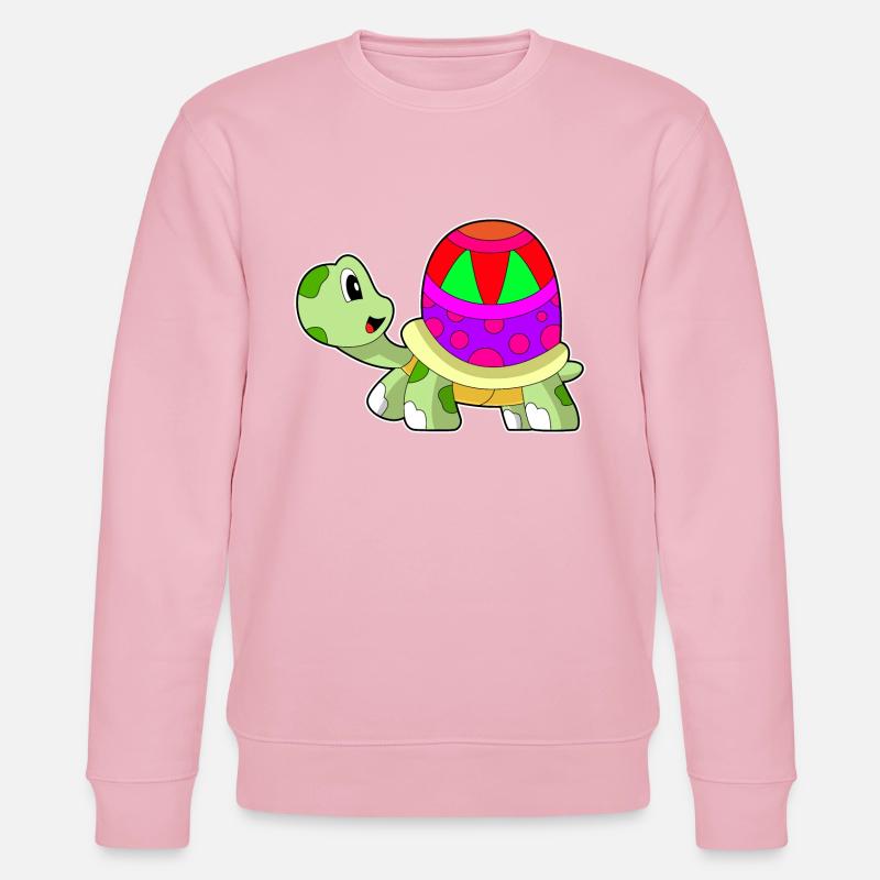 Turtle Easter Egg - Stanley/Stella CHANGER Unisex Organic Sweatshirt - cotton pink