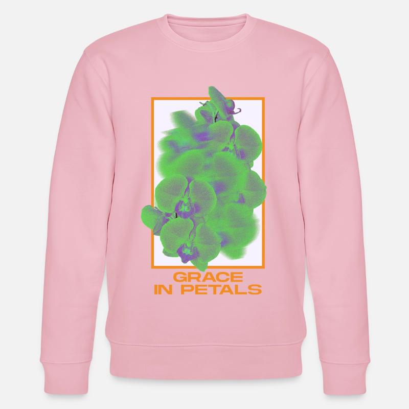 Grace in Petals - Floral Art - Stanley/Stella Unisex Bio-Sweatshirt CHANGER  - Hellrosa