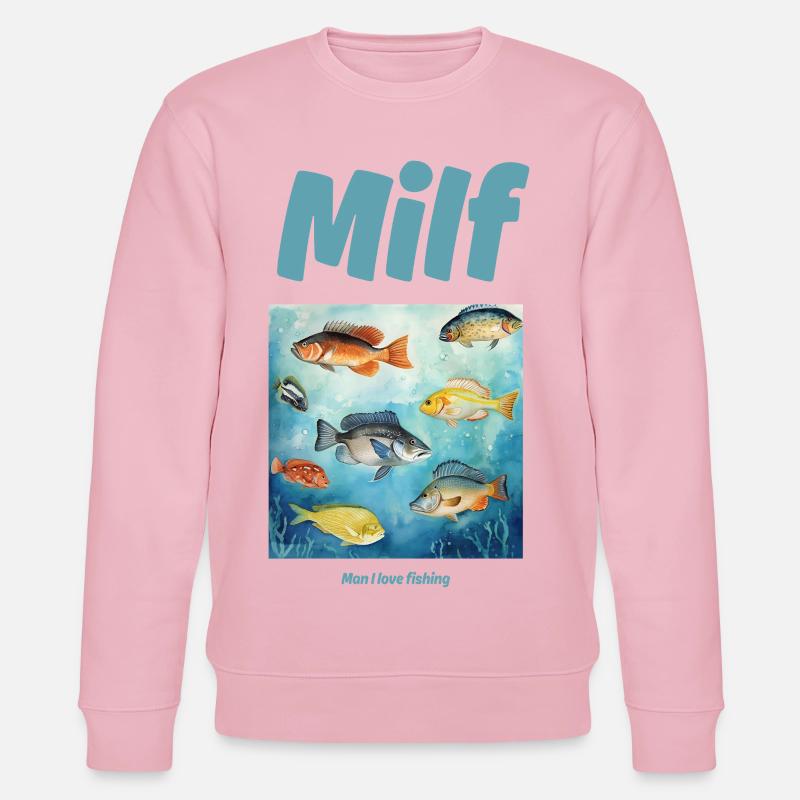 Mec, j’adore la pêche - Sweat bio CHANGER Stanley/Stella Unisexe - rose pâle