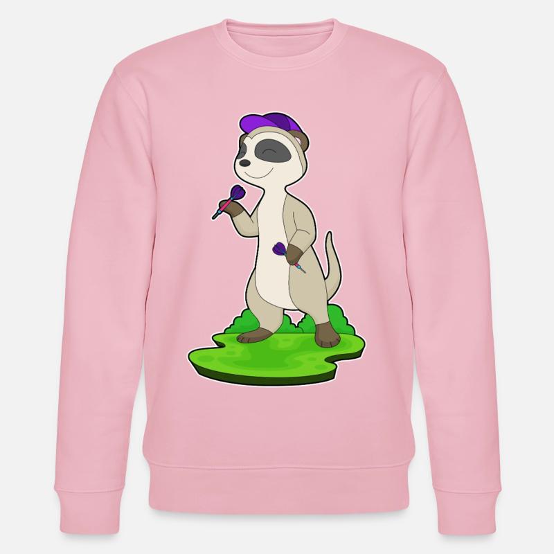 Fléchette suricate - Sweat bio CHANGER Stanley/Stella Unisexe - rose pâle