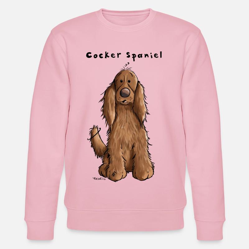 Drôle Cocker Spaniel - Sweat bio CHANGER Stanley/Stella Unisexe - rose pâle