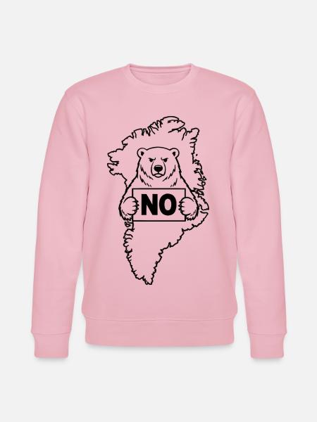 Greenland Is Not For Sale - Stanley/Stella CHANGER Unisex Organic Sweatshirt - cotton pink