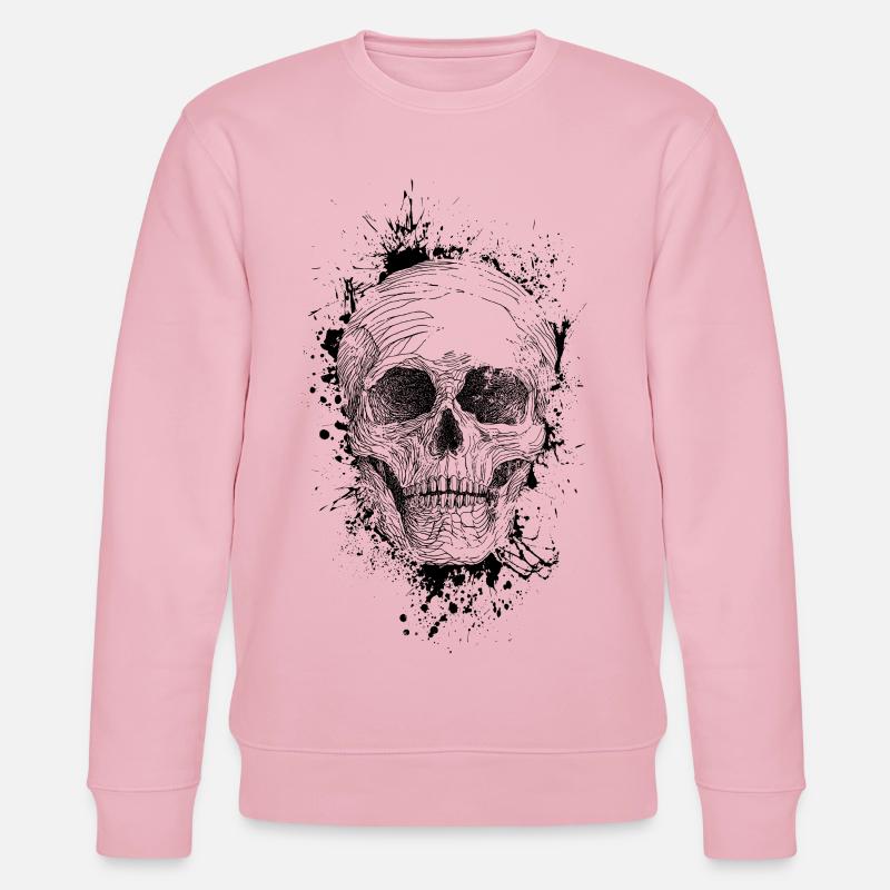 Skull - Stanley/Stella CHANGER Unisex Organic Sweatshirt - cotton pink