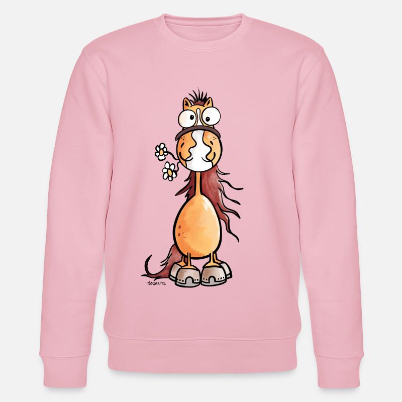 Da steht ein Pferdchen - Stanley/Stella Unisex Bio-Sweatshirt CHANGER  - Hellrosa