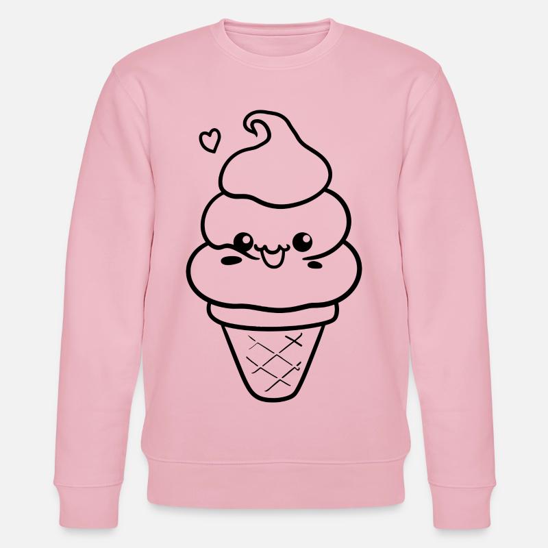 Eis Comic Stil - Stanley/Stella Unisex Bio-Sweatshirt CHANGER  - Hellrosa