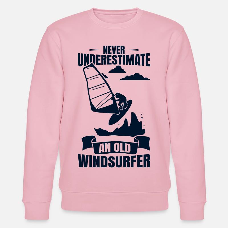 Windsurfender Opa - Stanley/Stella Unisex Bio-Sweatshirt CHANGER  - Hellrosa